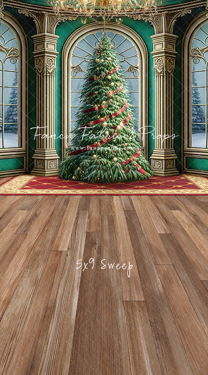 Royal Christmas Tree - Wood Floor Option - with Sweep Option