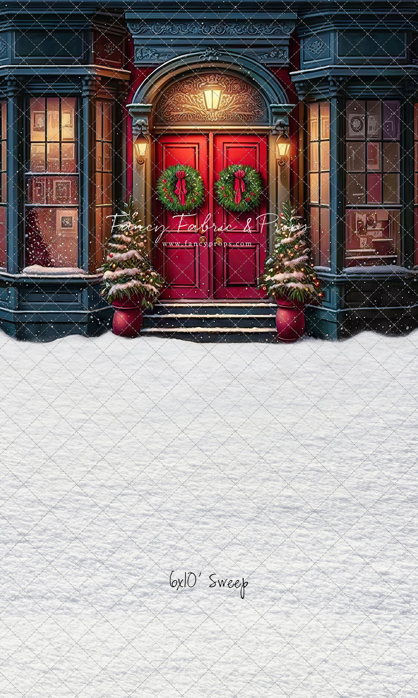 Heartfelt Holiday Home - Red Doors With Snow Floor Option - with Sweep Option