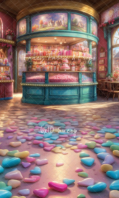 Sweet Tart Hearts with Candy Floor - With Sweep Option