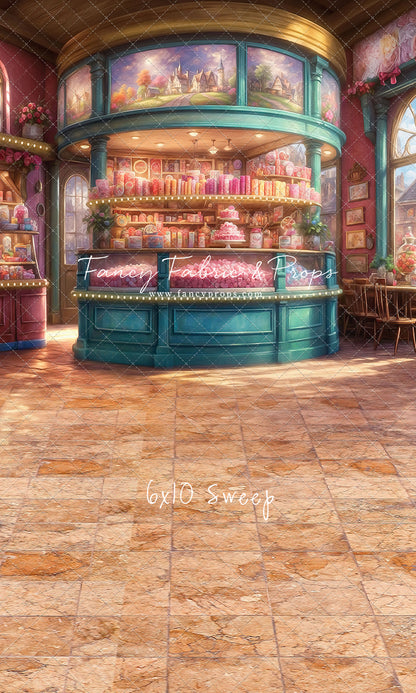 Sweet Tart Hearts with Tile Floor - With Sweep Option