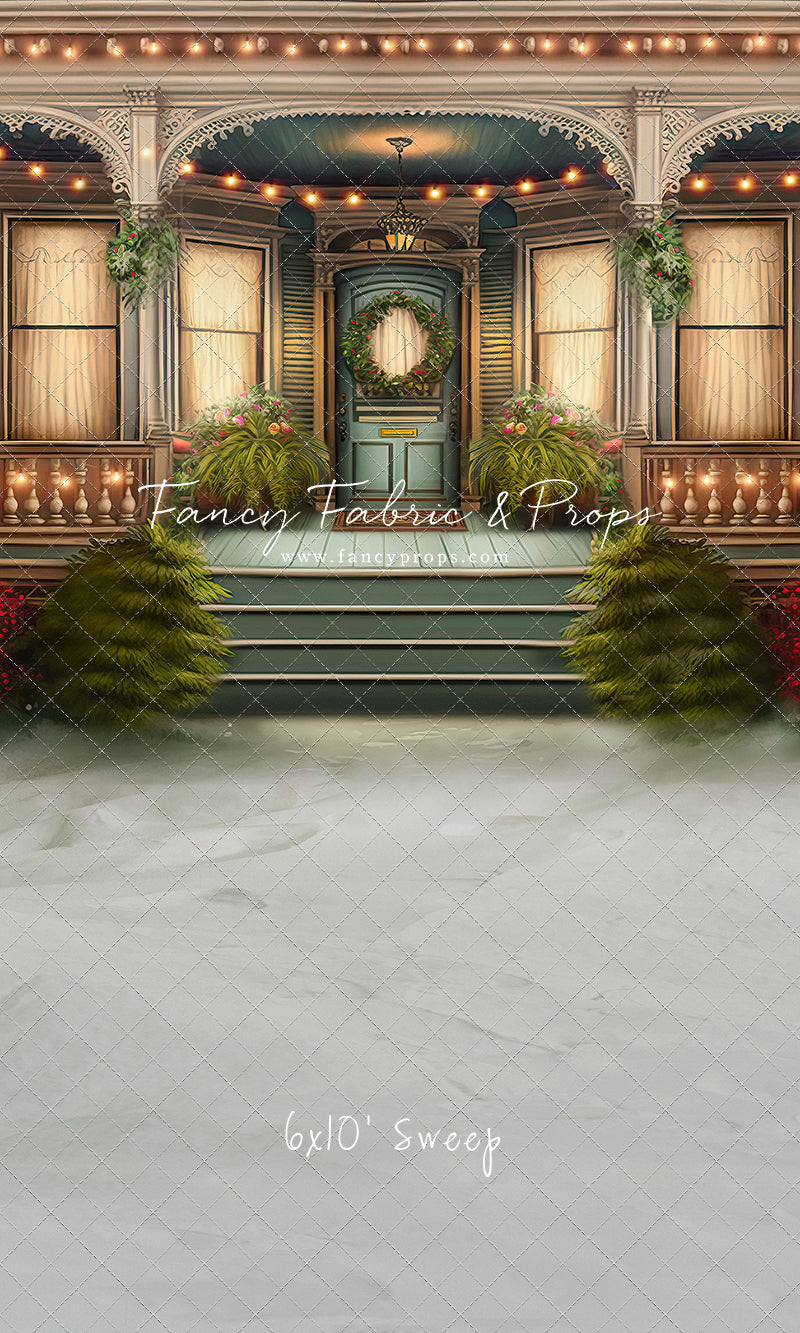 Welcoming Glow Holiday Porch - with Sweep Option