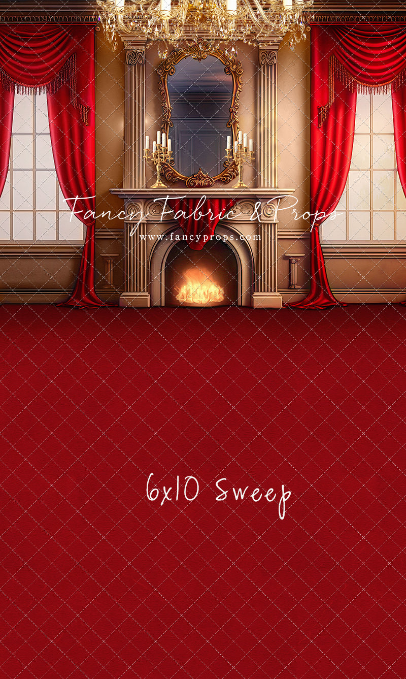 Cozy Up By The Fire - Red Carpet Option - with Sweep Option