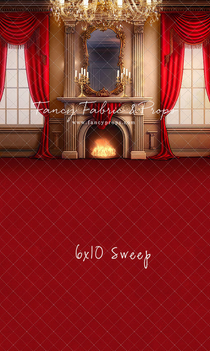 Cozy Up By The Fire - Red Carpet Option - with Sweep Option