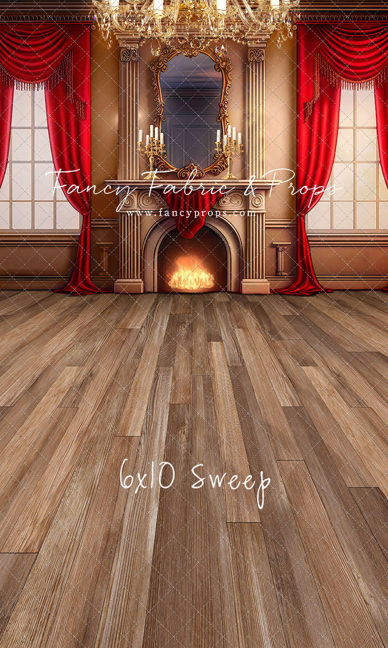 Cozy Up By The Fire - Wood Floor Option - with Sweep Option