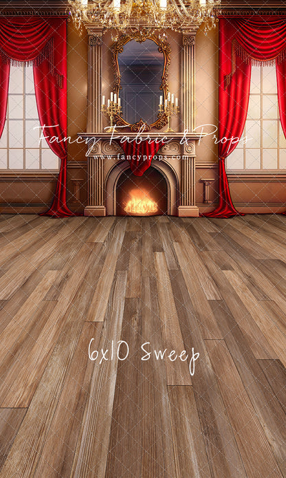 Cozy Up By The Fire - Wood Floor Option - with Sweep Option