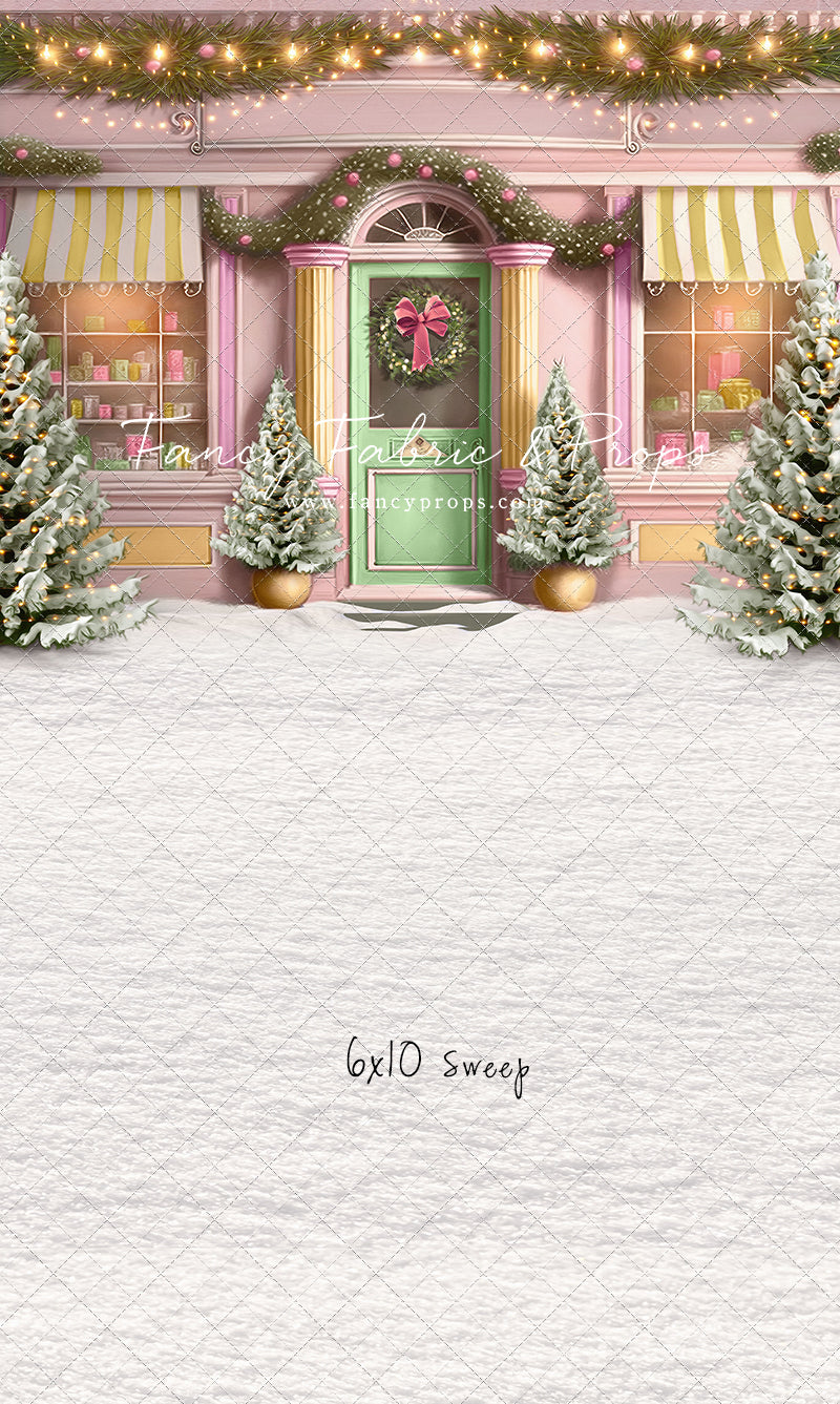 Frosty Sweet Shop - Green & Gold - with Sweep Option