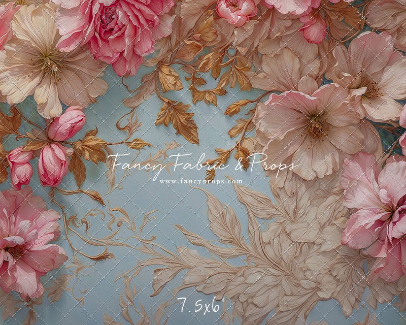 Blushing Petal Tapestry - Horizontal Only