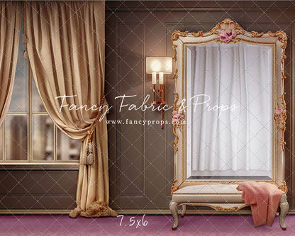 Glam Mirror - Pink Floor - With Sweep Option