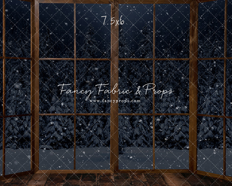 Midnight Snowy Bay View