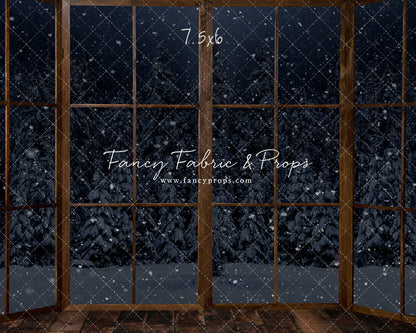 Midnight Snowy Bay View