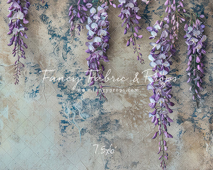 Painted Floral Lavender Wisteria