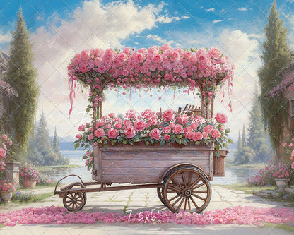 Rosy Blossom Cart - With Sweep Option