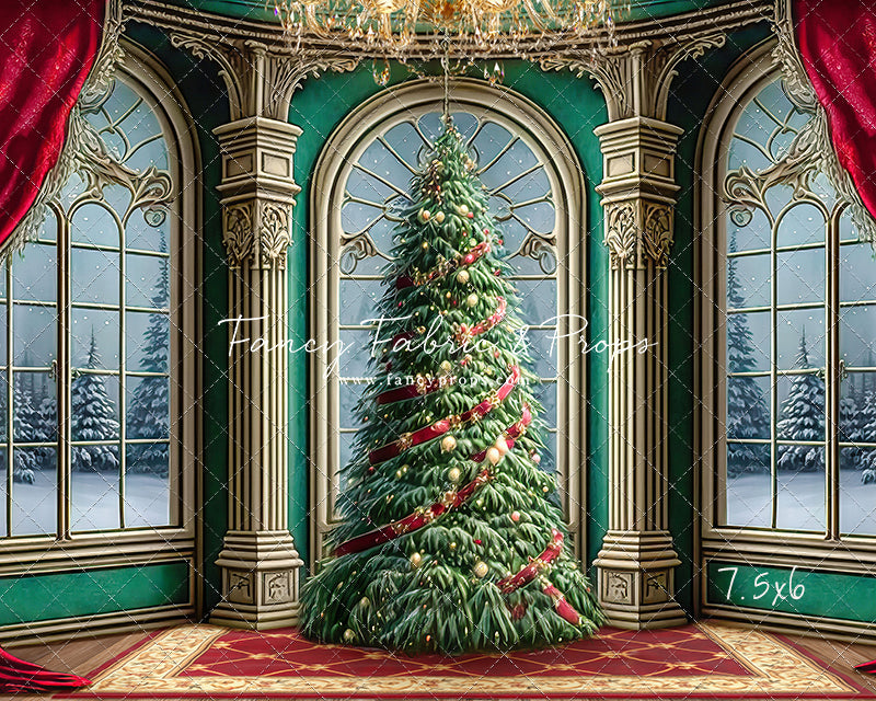 Royal Christmas Tree - Wood Floor Option - with Sweep Option