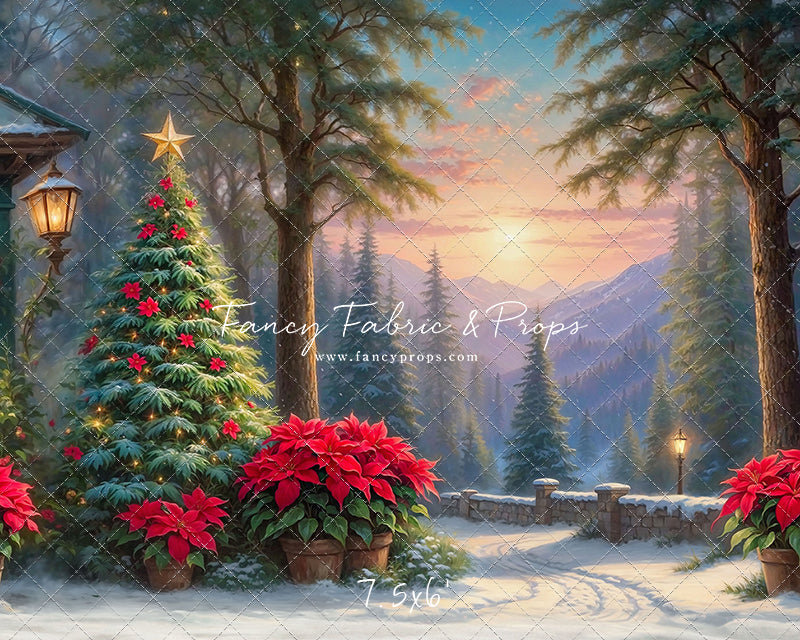 Sunset on Yuletide Lane - With Sweep Option