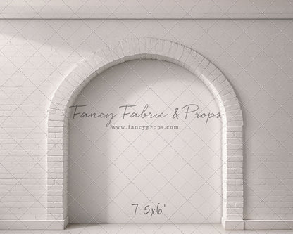 White Brick Alcove - White Floor - With Sweep Option