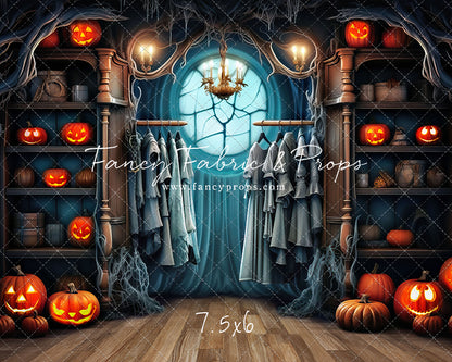 Haunted Wardrobe -Brown Wood Floor - With Sweep Option