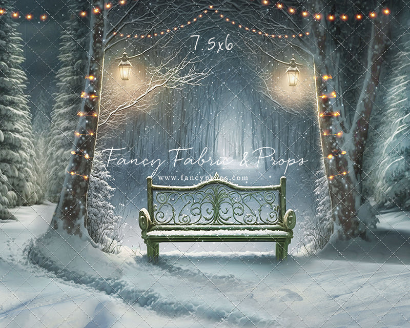 Snowy Bench - Green - with Sweep Option