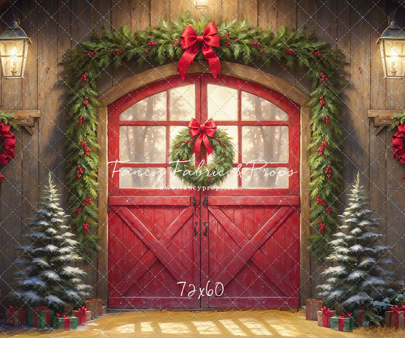 Christmas At The Red Barn - Straw Floor - with Sweep Option