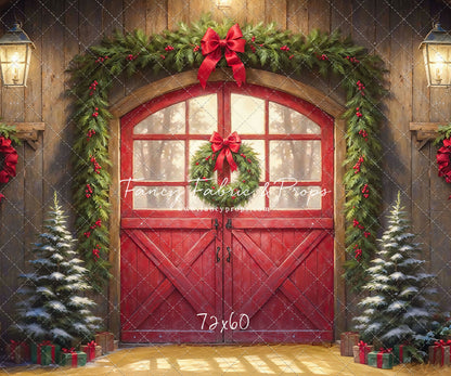 Christmas At The Red Barn - Straw Floor - with Sweep Option