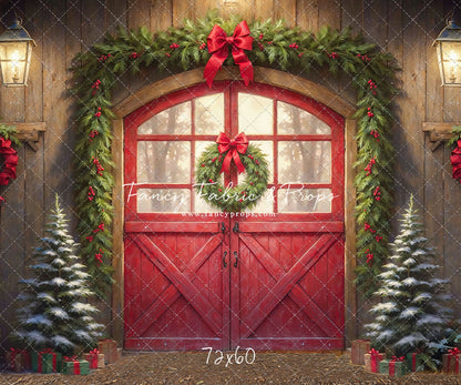 Christmas At The Red Barn - Dirt Floor - with Sweep Option