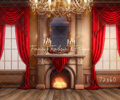 Cozy Up By The Fire - Wood Floor Option - with Sweep Option