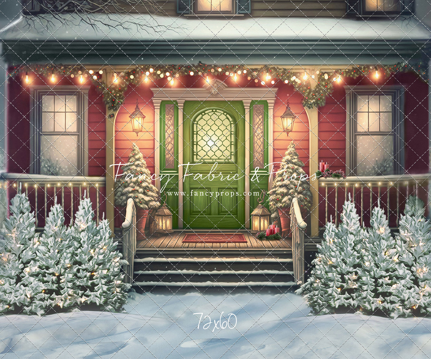 Merry Porch Greetings - Extra Lights - with Sweep Option