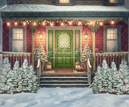 Merry Porch Greetings - Extra Lights - with Sweep Option