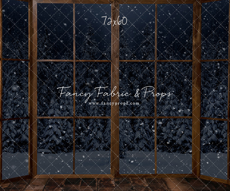 Midnight Snowy Bay View