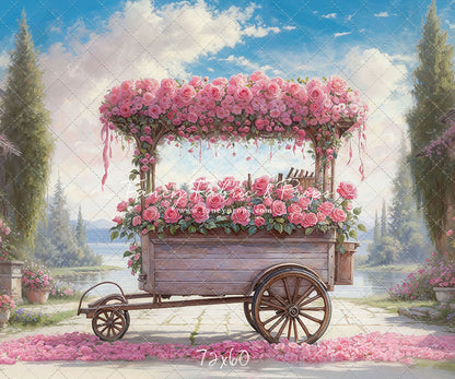 Rosy Blossom Cart - With Sweep Option