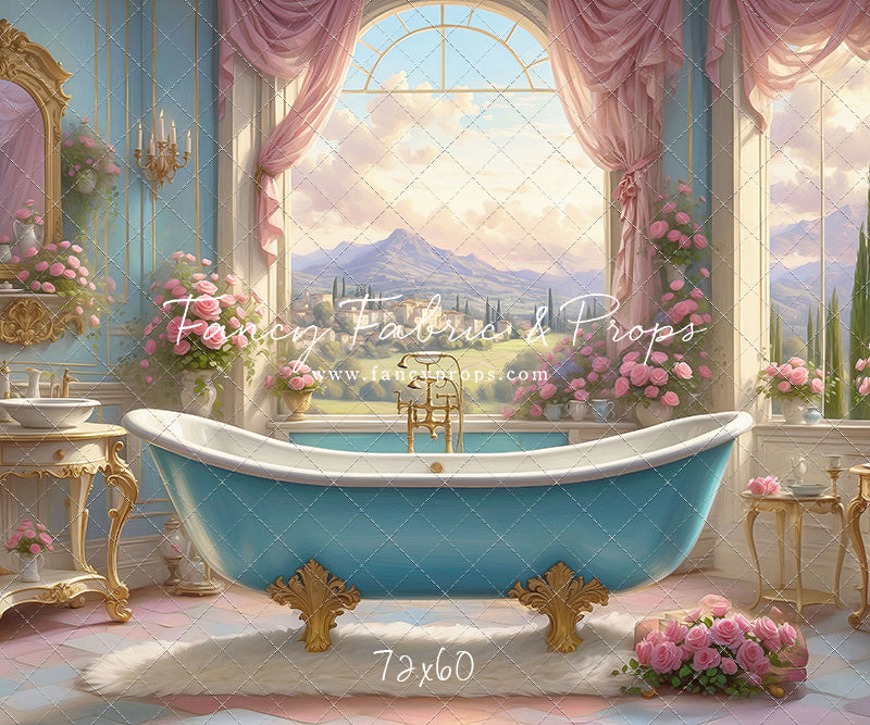 Tuscan Villa Powder Parlor - With Sweep Option