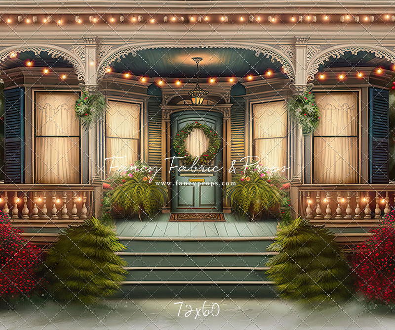 Welcoming Glow Holiday Porch - with Sweep Option