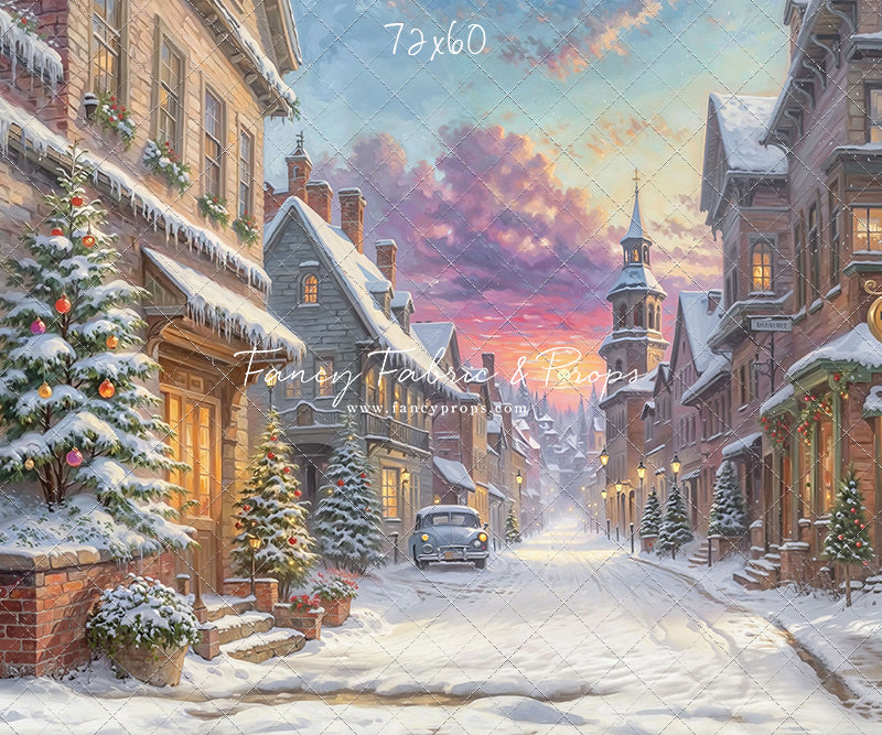 Winter Glow on Heritage Lane - With Sweep Option