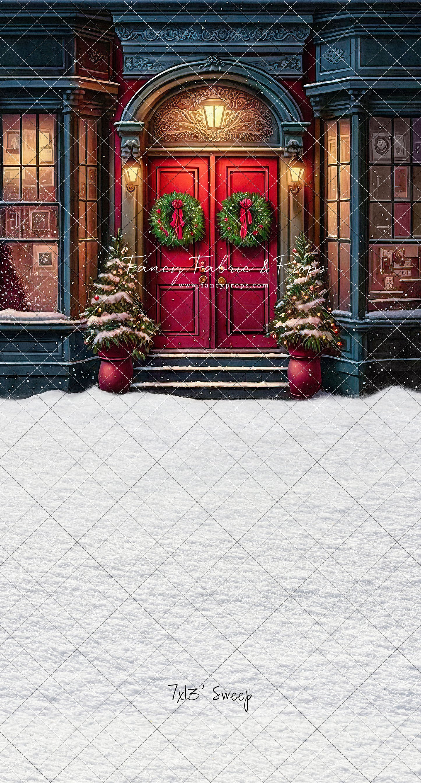 Heartfelt Holiday Home - Red Doors With Snow Floor Option - with Sweep Option