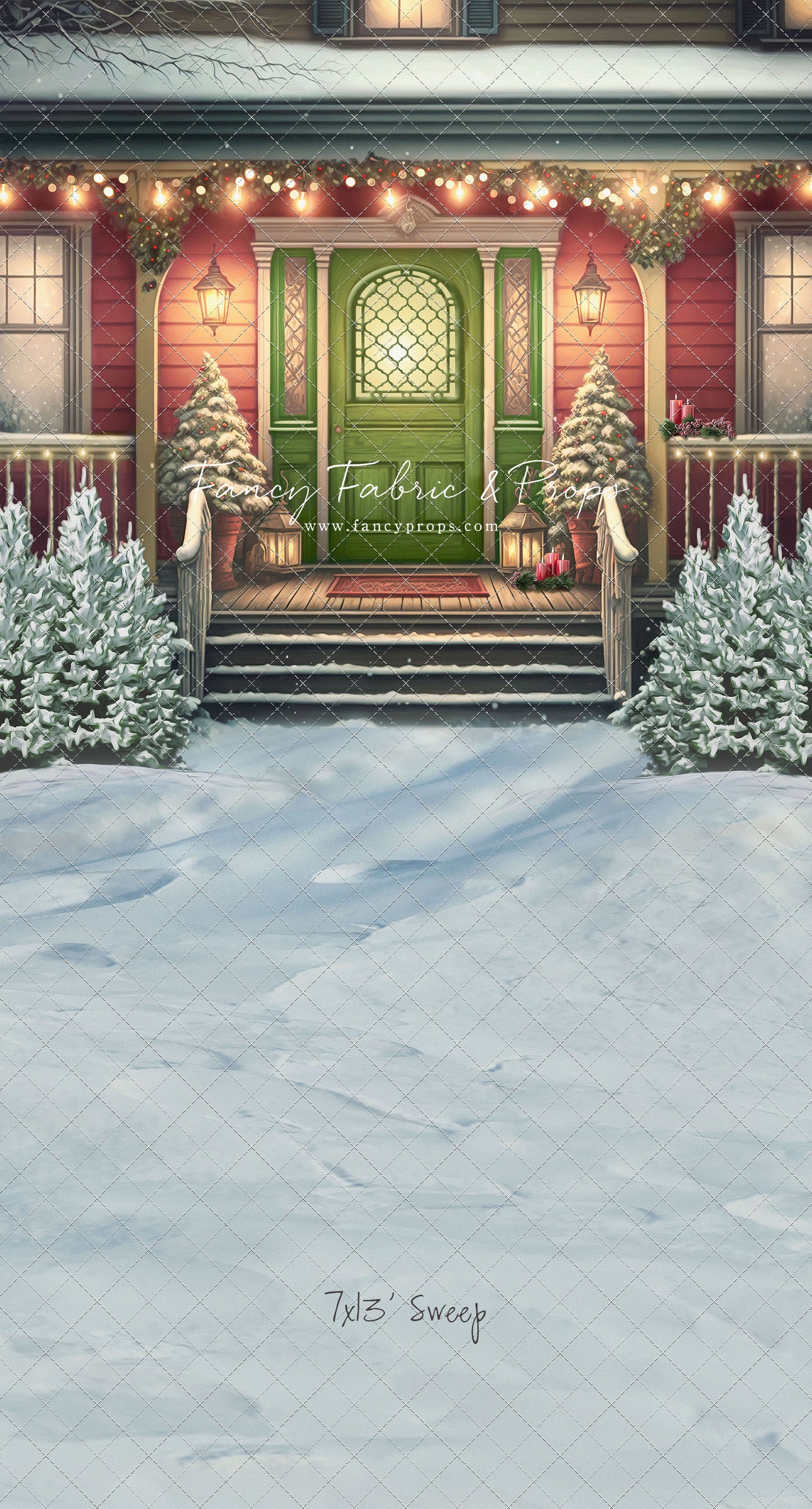 Merry Porch Greetings - Extra Lights - with Sweep Option