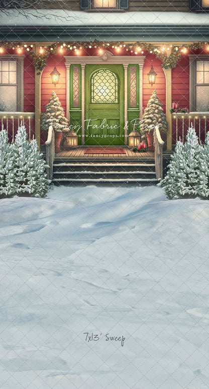 Merry Porch Greetings - Extra Lights - with Sweep Option