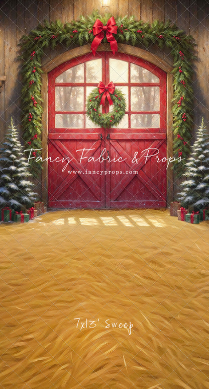 Christmas At The Red Barn - Straw Floor - with Sweep Option