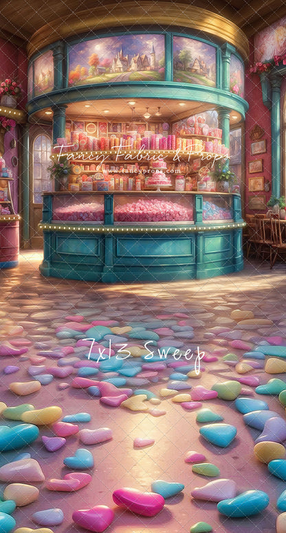Sweet Tart Hearts with Candy Floor - With Sweep Option
