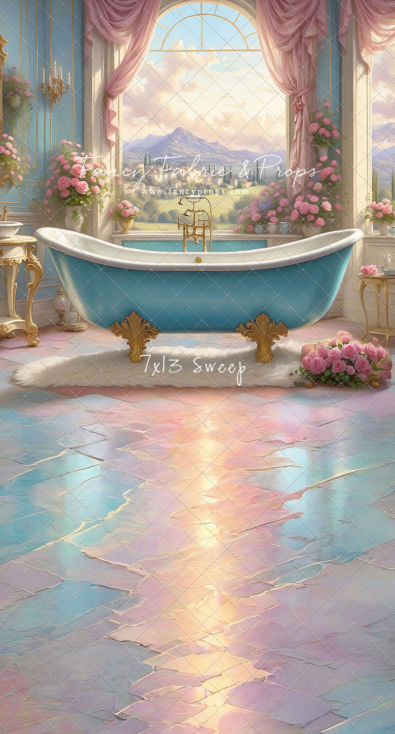 Tuscan Villa Powder Parlor - With Sweep Option