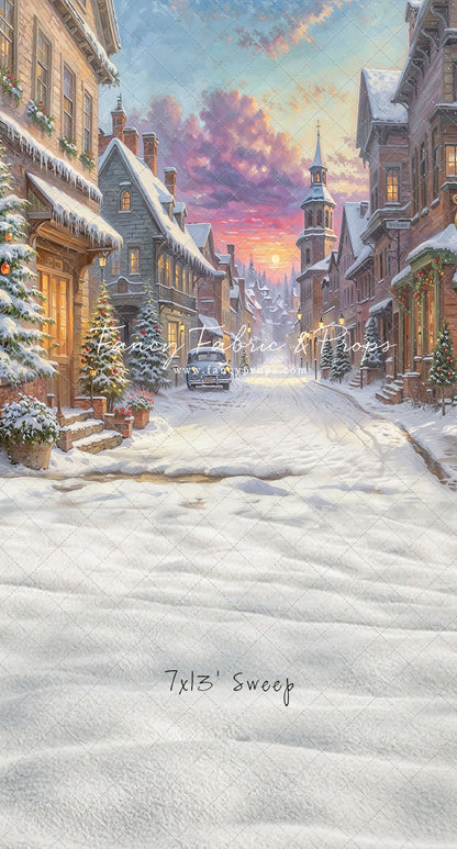 Winter Glow on Heritage Lane - With Sweep Option