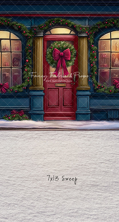 Wintertime Shop - Blue Shop - with Sweep Option