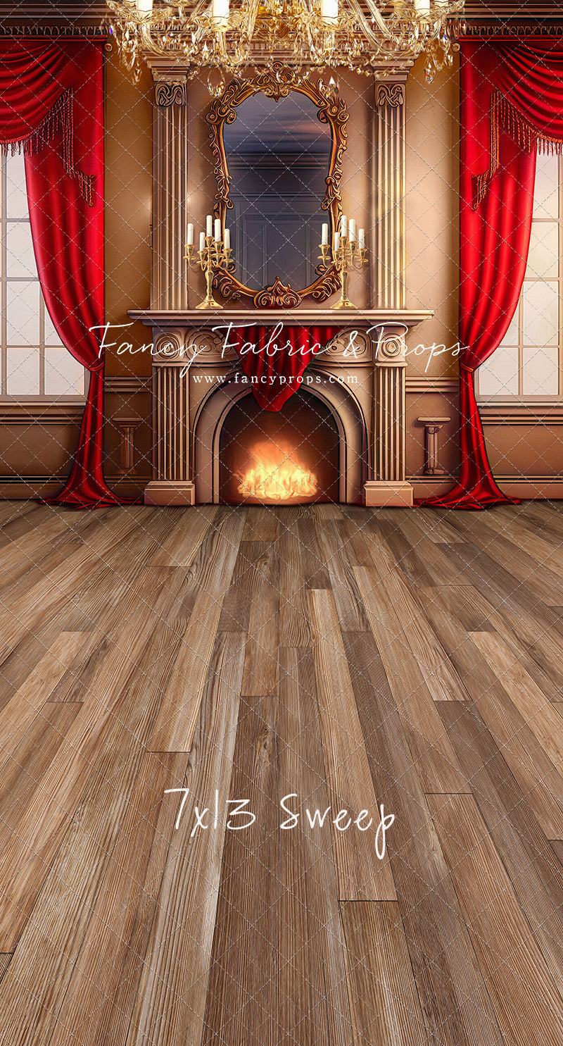 Cozy Up By The Fire - Wood Floor Option - with Sweep Option