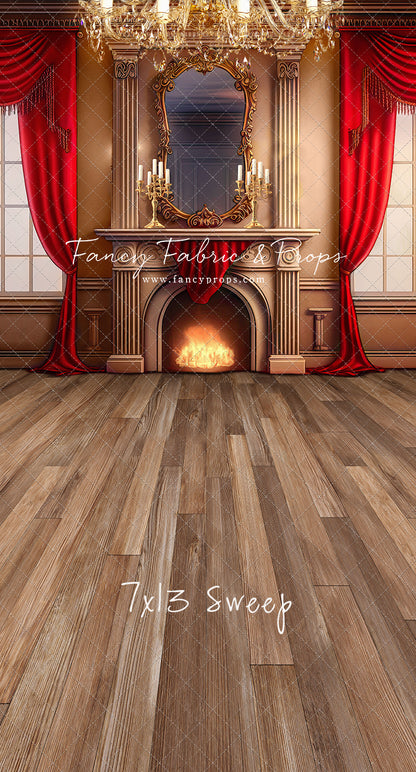 Cozy Up By The Fire - Wood Floor Option - with Sweep Option