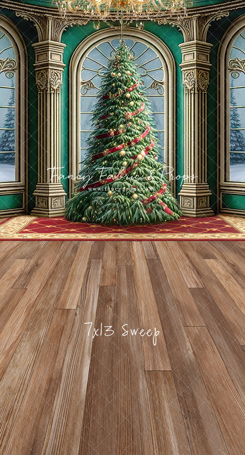 Royal Christmas Tree - Wood Floor Option - with Sweep Option