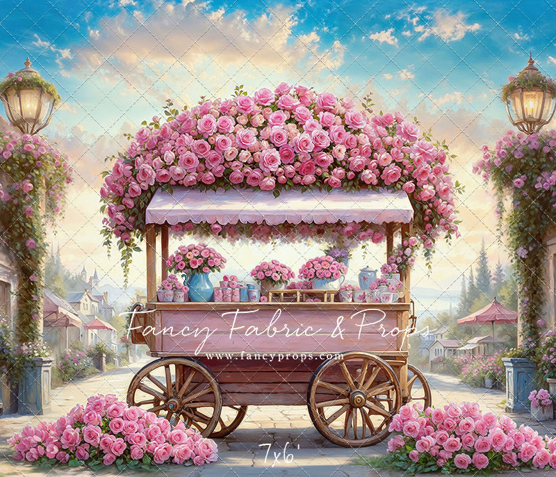 Blushing Bloom Cart - With Sweep Option