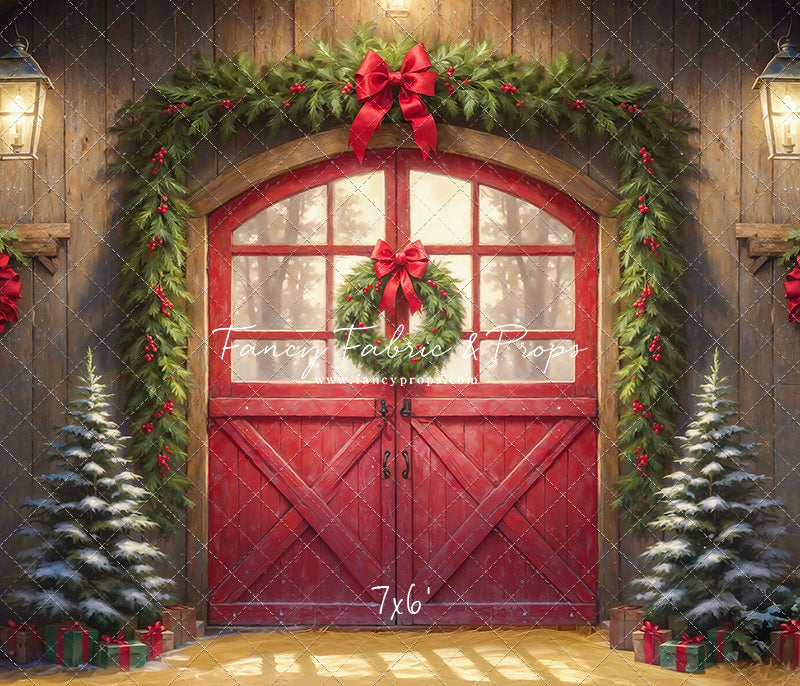 Christmas At The Red Barn - Straw Floor - with Sweep Option