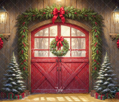 Christmas At The Red Barn - Straw Floor - with Sweep Option