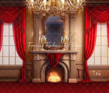 Cozy Up By The Fire - Red Carpet Option - with Sweep Option