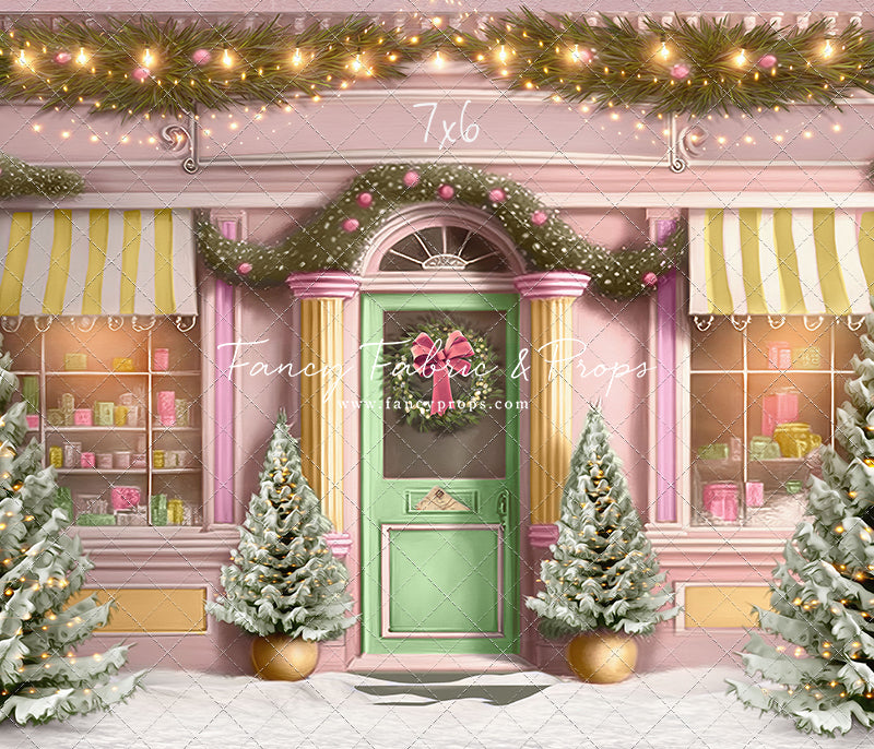 Frosty Sweet Shop - Green & Gold - with Sweep Option