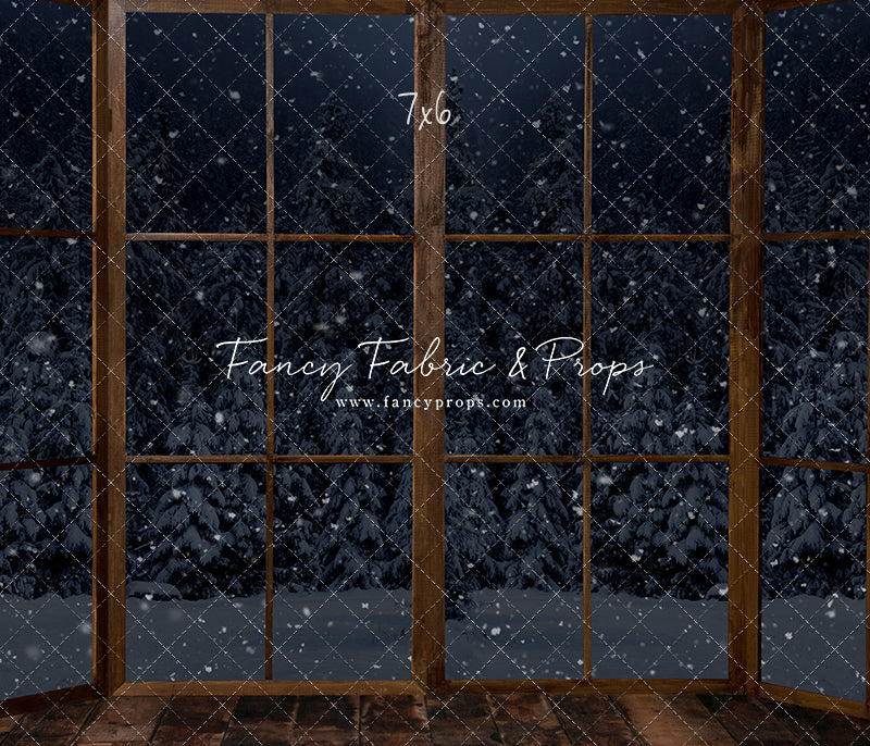 Midnight Snowy Bay View