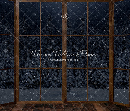 Midnight Snowy Bay View